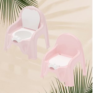 Горшок-стульчик ПМ М1528 розовый (6)